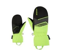 Ziener Lavivo-Z Moufles de Ski pour Enfant - Imperméables et Coupe-Vent - Jaune Poison - Taille 7,5