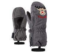 Ziener Le Zoo Minis Moufles de Ski Mixte Enfant, Dark Melange Noir, FR : S (Taille Fabricant : 98cm)