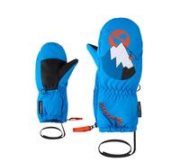 Ziener LEPRINT-Z Moufles de Ski imperméables pour Sports d'hiver | Motif Amusant - Bleu Persan - 1