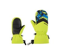 Ziener Lettero-Z Moufles de Ski pour Enfant - Imperméables et Respirantes - Vert Citron - Taille 7