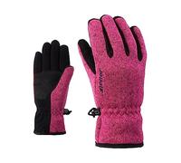 Ziener Limagios Junior Gants Multisport pour Enfants - Gants de Loisirs/d'extérieur - Respirants - Tricot - Rose (Pop Pink) - 7,5