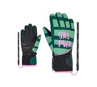 Ziener LIWA Gants de Ski/Sports d'hiver pour Filles | Imperméables, Primaloft Tendance, Vert Profond, 5,5