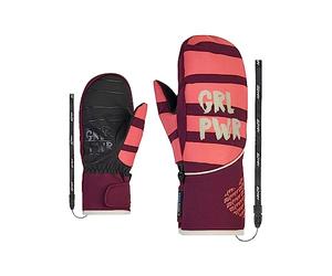 Ziener Liwani Moufles de Ski/Sports d'hiver pour Fille | Imperméable, Primaloft, Tendance, Rouge Velours, 6,5