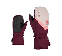 Ziener Moufles de Ski Loriano pour garçon - Imperméables et Respirantes - Rouge Velours - Taille 3,5