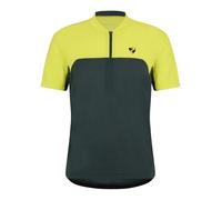 Ziener Narus Maillot de Cyclisme pour Homme - VTT - Vélo de Route - Respirant - Séchage Rapide - Élastique - Manches Courtes - Citron amer - 56