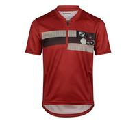 Ziener NESPI Maillot de Cyclisme/Maillot de Cyclisme pour Enfant - VTT | vélo de Route - Respirant, séchage Rapide, élastique, sans Manches, Rouge Ambre, 176