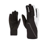 Ziener ULTIMANA Gants de Ski de Fond/Nordique/Crosscountry pour Femme | Softshell Extra Chaud, Primaloft, Noir/Blanc, 6,5