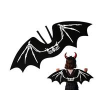 Ziennhu Bat Wings - Supplies de fête non tissées d'Halloween | Skeleton Pattern Vampire Party Favors for Carnivals Masquerades Christmas Theatre Stage Cosplateurs Actors Adults Kids Costume Fun Fun