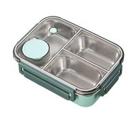 Ziennhu Boîte à lunch en acier inoxydable - Boîte à lunch à litière avec une bague de séparation et de scellage | Box pour mits 3 sujets | La considération peut être réutilisable pour le pique-n