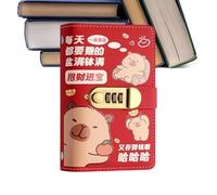 Ziennhu Classeur à économie d'argent avec capibara et cadenas - Carnet de suivi des factures - Pour pigistes, étudiants, familles, adultes, maison et