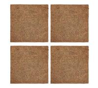 Ziennhu Coussinets pour nids de Poule - Tapis pour nid de Poulet en Fibre de Coco | Doublure de nid réutilisable | Tapis carrés pour Poules pondeuses écurie Zoo intérieur extérieur pelouse Pack de 4