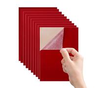 Ziennhu Feutre Auto-Adhésif A4 - Fibre Velours Douce | Feuilles Collantes Multi-Couleurs | Tapis Comptoir Présentoir Déco Bureau Atelier DIY Passe-Temps Manuel