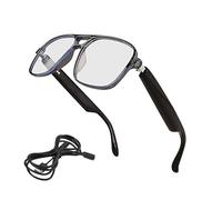 Ziennhu Lunettes intelligentes | Lunettes de soleil | Caractéristique en verre imperméable pour extérieur | Spectacles de sécurité avec haut-parleur, protection UV intérieure/extérieure et avec