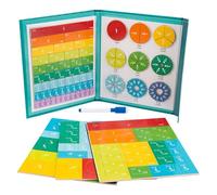 Ziennhu Manipulateurs mathématiques magnétiques - Carta du Jouet d'apprentissage du Bois | Contattors Fractions équivalentes Contre Les comparaisons | Matériel sûr, école éducative École pour