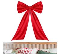Ziennhu Noeud Papillon Géant de Noël,Grand Décoration Murale avec Noeud À Faire | Décoration Géante Porte Entrée Noël,pour Porte Mur Porche Clôture Couronne Cheminée Escalier Mariage Anniversaire