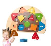 Ziennhu Shape Sorter - Hérisson en Bois Jouet Éducatif pour Bébé,Jouets Éducatifs d'Éveil pour Interactions Parent-Enfant à la Maison et à l'École Maternelle