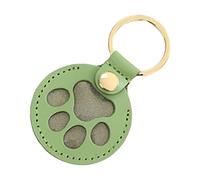 Ziennhu Souvenir de Poils d'animal,Porte-Clés Patte en Cuir - Souvenir Charm Pendentif pour Maison Voyage Port Quotidien Anniversaire Cadeau Amis