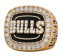 ZIERVIA Bague de Championnat Chicago Michael Jordan - Bulls 7 Variantes (Collection 1991/1992/1993/1996/1997/1998 et 6 Ans), Ornement de Collection périphérique Sportif(1992,13#)