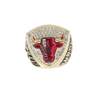 ZIERVIA Jordan Championship Ring - Édition collector fabriquée à la main for les fans de Chicago, cadeau souvenir for hommes et garçons(14#)