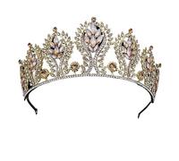 ZIFENGXUAN Diadème pour femme - Accessoires pour cheveux - Couronne de princesse pour anniversaire - Couronne en cristal (CRO860), 1 Count (Pack of 1)