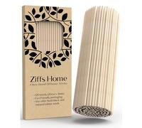 Ziffs Home - 120 Bâtonnets Diffuseurs en Fibre de Roseau Couleur Naturelle - 20cm x 4mm - Diffuseurs en Roseau Epais - Bâtonnets Diffuseurs d’Huiles Essentielles - Diffuseurs en Fibre de Roseau