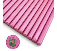 Zifospy Lot de 26 Bâtonnets de Cire à Sceller 7mm pour Pistolet à Colle - Scellage Élégant pour Invitations de Mariage, Cartes de Vœux, Bouteilles de Vin et Projets DIY(Rose rose）