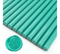 Zifospy Lot de 26 Bâtonnets de Cire à Sceller 7mm pour Pistolet à Colle - Scellage Élégant pour Invitations de Mariage, Cartes de Vœux, Bouteilles de Vin et Projets DIY(Vert olive）