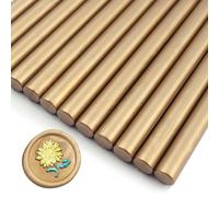 Zifospy Lot de 26 Bâtonnets de Cire à Sceller 7mm pour Pistolet à Colle - Scellage Élégant pour Invitations de Mariage, Cartes de Vœux, Bouteilles de Vin et Projets DIY(Marron）