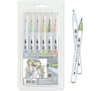 Zig Clean Color Lot De 6 Pinceaux De Couleur Réelle (6 Couleurs Pâles Ii)[Z985]