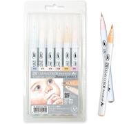 Zig Clean Color Real Brush Lot De 6 Pinceaux De Couleurs Portrait ¿[Z983]
