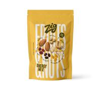 ZIG Fruits & Nuts Energy Mix - Noix de cajou, Noix Brésil, amandes, noisettes, cranberries, raisins Sultanins, raisins Chili - Fruits secs et déshydratés en pack refermable 150g