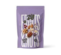 ZIG Fruits & Nuts Super Mix - Amandes, noix, noix brésil, noix de pécan, raisin, cranberries, noix de coco - Fruits secs et déshydratés en pack refermable 150g