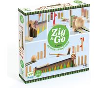 Zig & Go - Jeu De Construction Dès 7 Ans - 27 Pièces En Bois, 2 Billes En Métal, 1 Notice - Construction, Créativité Et Réaction En Chaîne - Développe Réflexion, Habilité Et Ingéniosité