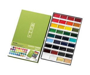 Zig Kuretake Gansai Tambi Lot de 36 Couleurs Assorties Multicolore