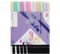 ZIG - Set de 12 feutres aquarelle - pastel G
