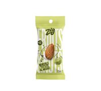 ZIG - Snack Fruits & Nuts - Amandes grillées au wasabi 250g | 10 paquets de 25g