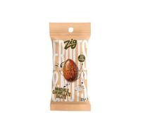 ZIG - Snack Fruits & Nuts - Amandes grillées pralinées et salées 300g | 10 sachets de 30 g
