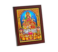 zig zag Lord Kubera Lakshmi Petit cadre photo pour table murale Taille S (15,2 x 20,3 cm, verre acrylique)