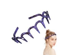 Zig Zags Headband, Serre Tete Zig Zags, Bandeaux Zigzags En Forme, Bandeaux En Zigzags En Plastique, Cheveux BandeauxEn Plastique De Forme Ondulée Pour Fitness, Le Yoga, Le Maquillage