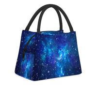 ZIGAHUA Sac Isotherme Repas Réutilisable pour Filles et Femmes Lunch Box Isotherme Portable Galaxie pour Adultes Lunch Box Résistant pour L'école les Pique Niques le Travail et les Voyages