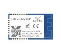 ZigBee 3.0 CC2530 Wireless Network Module Ad Hoc E18-2G4Z27SP 2.4GHz 27dBm PA+LNA SMD PCB Antenna Module Zigbee for Smart Home