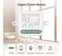Zigbee 3.0 Mini relais intelligent commutateur WiFi 1 voie bricolage Module de commutateur de lumière intelligente application Smart Life Compatible avec Alexa et la maison
