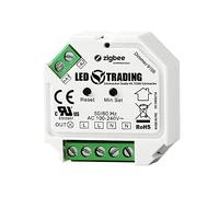 ZigBee 3.0 Variateur mural encastré, 1 canal pour 230 V max. Ampoule halogène LED 200W Section de phase pour lampes à intensité variable, transformateurs & lampes avec ou sans raccordement neutre