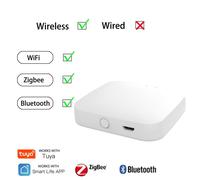Zigbee-airies de Passerelle 3.0 Compatible Bluetooth,Pont Multi-Molde,Télécommande pour Maison Intelligente,Formateurs Tuya nous-mêmes avec Alexa Google - Type Wireless Multi-mode