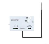 Zigbee Contrôleur de température avec longue sonde de câble pour chauffage AC85-265 V Moniteur de sol écloserie piscine spa 86 x 46 mm (A)