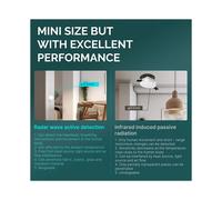 ZigBee - Détecteur de Présence Humaine, Capteur D'Onde pour la Sécurité de la Maison, Tuya Intelligent, Capteur D'Existence Du Corps Humain 5.8G