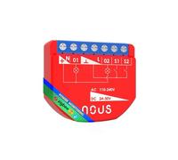 ZigBee Dual Smart Relay Module avec surveillance de l'énergie, 2 canaux indépendants, AC 16A/DC 10A, compatible avec Alexa, Zigbee2MQTT, Home Assistant, Tuya & Google Home, Hub ZigBee 3.0 requis