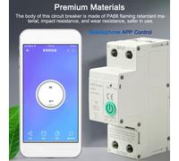 Zigbee Intelligent Circuit Breaker Wireless Mobilephone APP Remotely Control Home Automation Equipment with Voice Control Function (disjoncteur intelligent Zigbee avec fonction devocale)