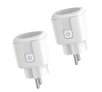 ZigBee Lot de 2 prises intelligentes avec mesure de courant, prise Alexa, Google Home, HomeAssistant, minuterie et accès à distance par application