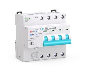 Zigbee Mini coupe-circuit intelligent 4P avec surveillance de l'énergie, contrôlé par l'application Tuya/Smart Life DIY TONGOU